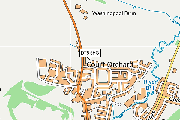 DT6 5HG map - OS VectorMap District (Ordnance Survey)