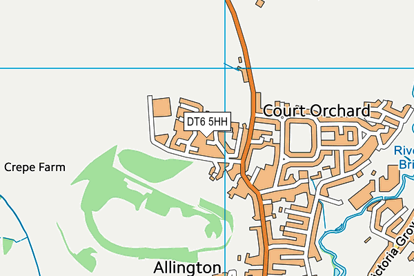 DT6 5HH map - OS VectorMap District (Ordnance Survey)