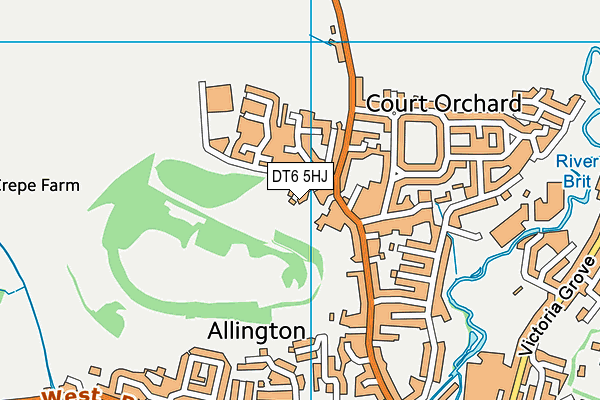 DT6 5HJ map - OS VectorMap District (Ordnance Survey)