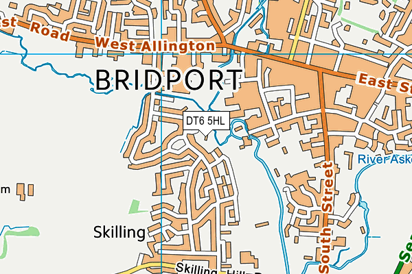 DT6 5HL map - OS VectorMap District (Ordnance Survey)
