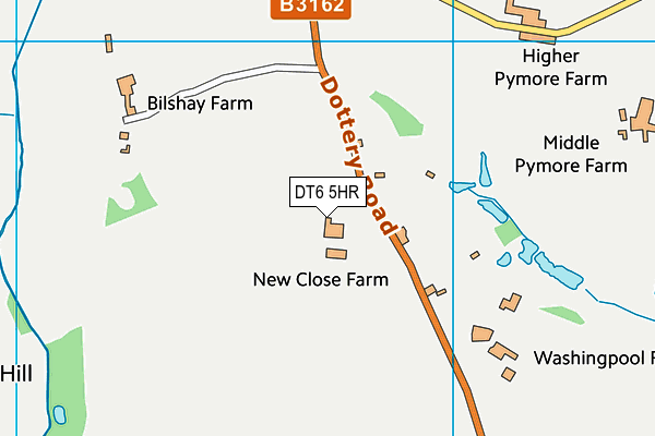 DT6 5HR map - OS VectorMap District (Ordnance Survey)