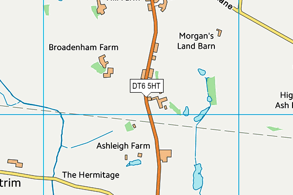 DT6 5HT map - OS VectorMap District (Ordnance Survey)