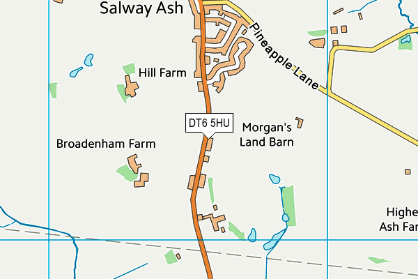 DT6 5HU map - OS VectorMap District (Ordnance Survey)