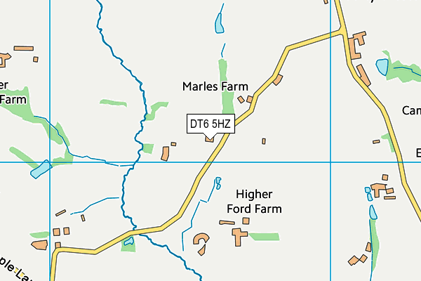 DT6 5HZ map - OS VectorMap District (Ordnance Survey)