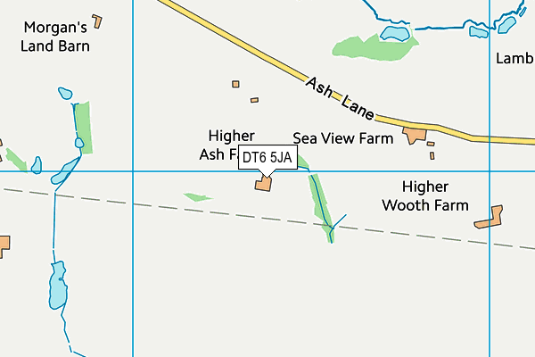 DT6 5JA map - OS VectorMap District (Ordnance Survey)