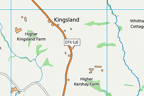 DT6 5JE map - OS VectorMap District (Ordnance Survey)