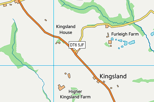 DT6 5JF map - OS VectorMap District (Ordnance Survey)