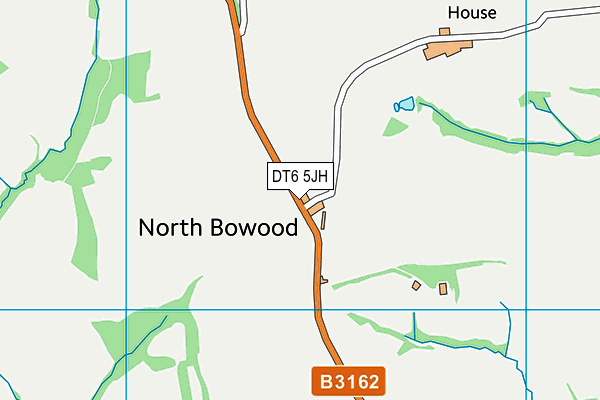 DT6 5JH map - OS VectorMap District (Ordnance Survey)