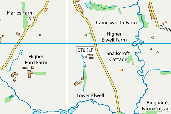 DT6 5LF map - OS VectorMap District (Ordnance Survey)