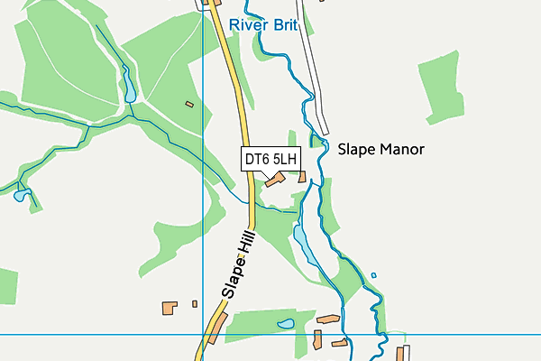 DT6 5LH map - OS VectorMap District (Ordnance Survey)