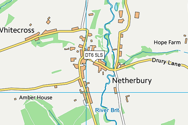 DT6 5LS map - OS VectorMap District (Ordnance Survey)