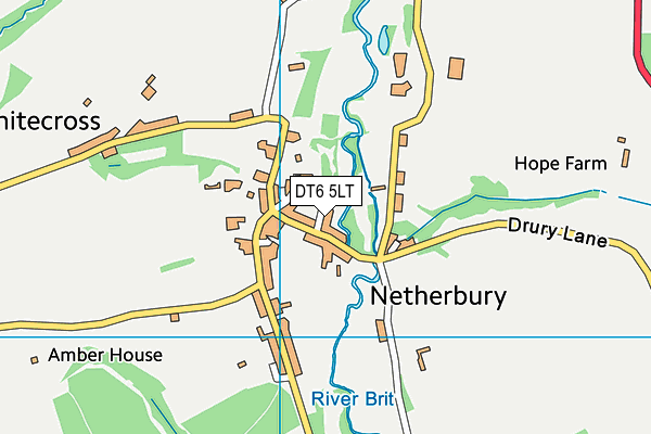 DT6 5LT map - OS VectorMap District (Ordnance Survey)