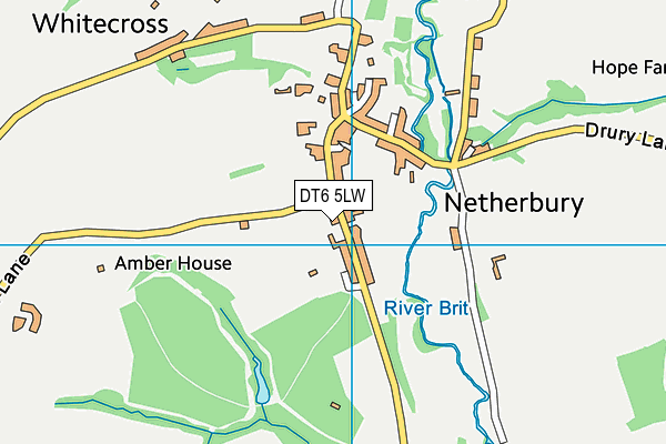 DT6 5LW map - OS VectorMap District (Ordnance Survey)