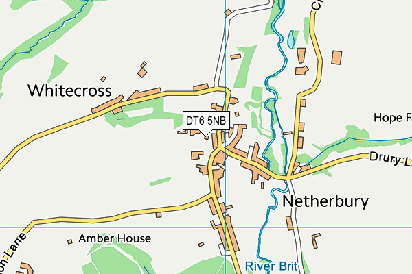 DT6 5NB map - OS VectorMap District (Ordnance Survey)
