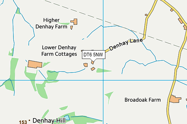DT6 5NW map - OS VectorMap District (Ordnance Survey)