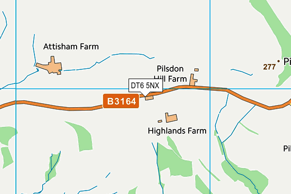 DT6 5NX map - OS VectorMap District (Ordnance Survey)