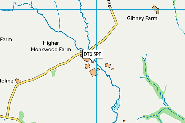 DT6 5PF map - OS VectorMap District (Ordnance Survey)