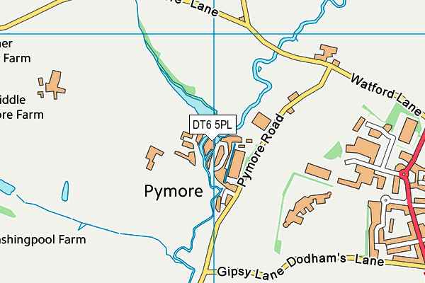 DT6 5PL map - OS VectorMap District (Ordnance Survey)