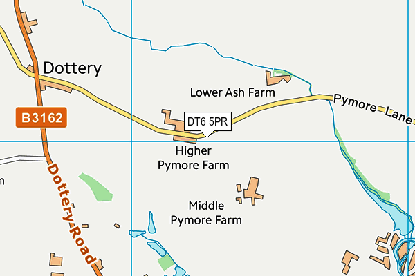 DT6 5PR map - OS VectorMap District (Ordnance Survey)