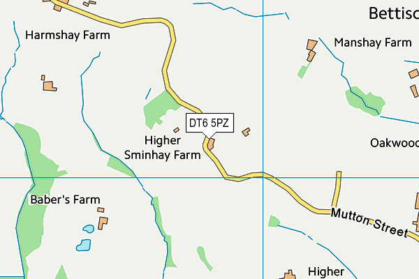 DT6 5PZ map - OS VectorMap District (Ordnance Survey)