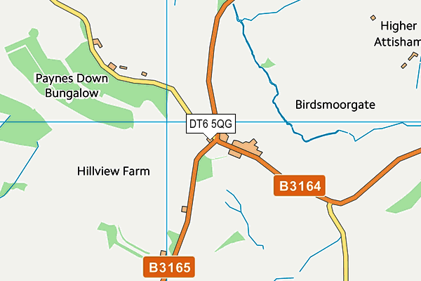 DT6 5QG map - OS VectorMap District (Ordnance Survey)