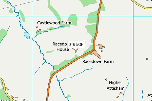 DT6 5QH map - OS VectorMap District (Ordnance Survey)