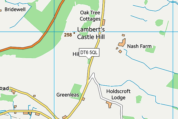 DT6 5QL map - OS VectorMap District (Ordnance Survey)