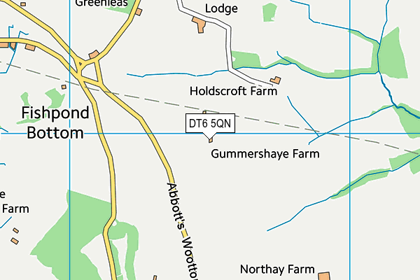 DT6 5QN map - OS VectorMap District (Ordnance Survey)