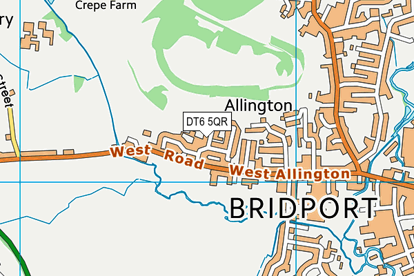 DT6 5QR map - OS VectorMap District (Ordnance Survey)