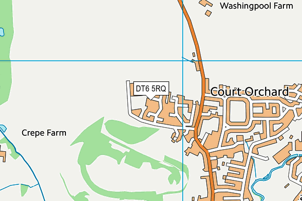 DT6 5RQ map - OS VectorMap District (Ordnance Survey)