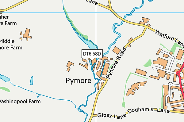 DT6 5SD map - OS VectorMap District (Ordnance Survey)