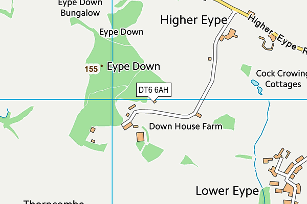 DT6 6AH map - OS VectorMap District (Ordnance Survey)