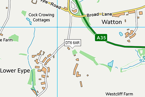 DT6 6AR map - OS VectorMap District (Ordnance Survey)