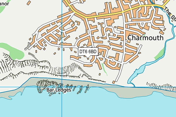 DT6 6BD map - OS VectorMap District (Ordnance Survey)