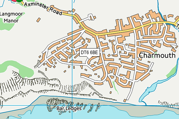 DT6 6BE map - OS VectorMap District (Ordnance Survey)