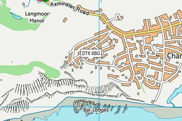 DT6 6BG map - OS VectorMap District (Ordnance Survey)