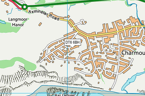 DT6 6BH map - OS VectorMap District (Ordnance Survey)