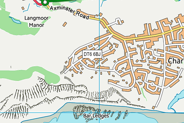 DT6 6BJ map - OS VectorMap District (Ordnance Survey)