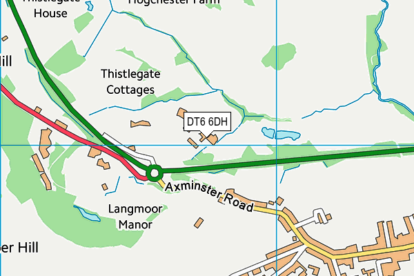 DT6 6DH map - OS VectorMap District (Ordnance Survey)