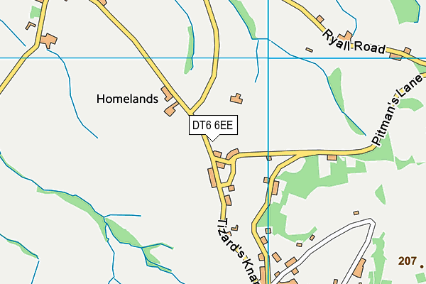 DT6 6EE map - OS VectorMap District (Ordnance Survey)