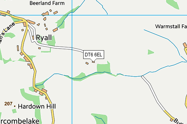 DT6 6EL map - OS VectorMap District (Ordnance Survey)