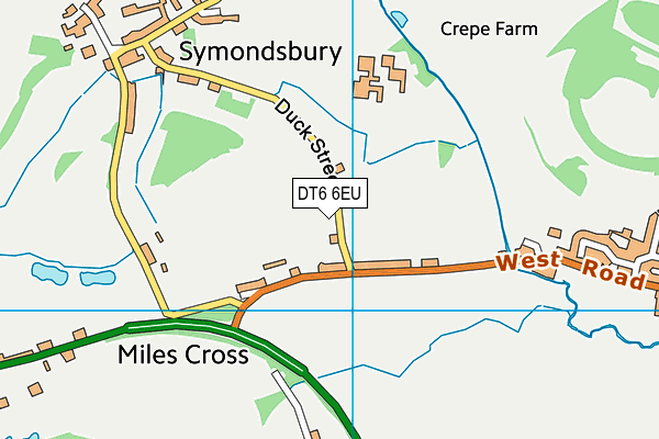 DT6 6EU map - OS VectorMap District (Ordnance Survey)