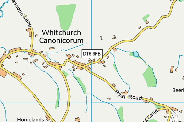 DT6 6FB map - OS VectorMap District (Ordnance Survey)