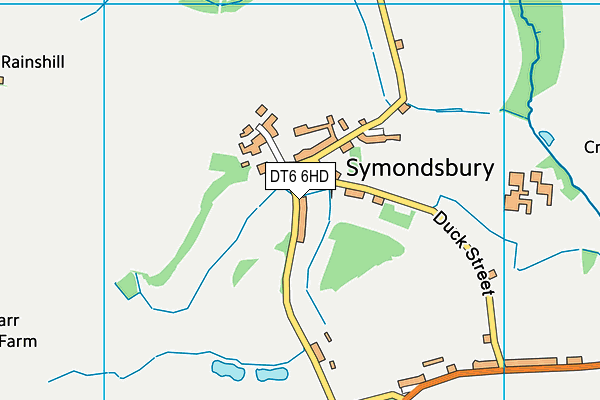 Symondsbury Church of England Voluntary Aided Primary School map (DT6 6HD) - OS VectorMap District (Ordnance Survey)