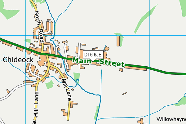 DT6 6JE map - OS VectorMap District (Ordnance Survey)