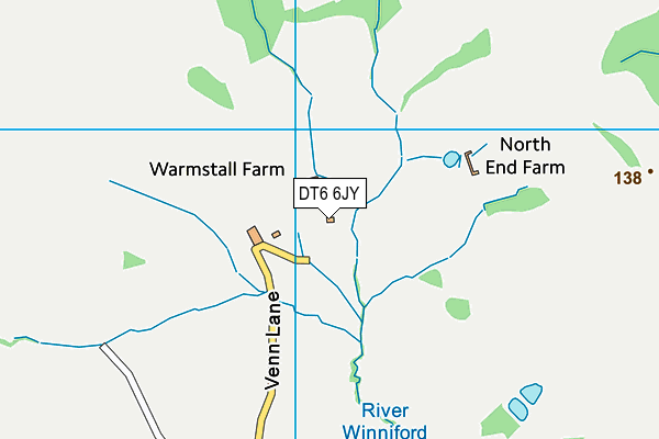 DT6 6JY map - OS VectorMap District (Ordnance Survey)
