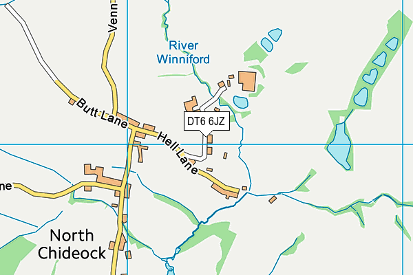 DT6 6JZ map - OS VectorMap District (Ordnance Survey)