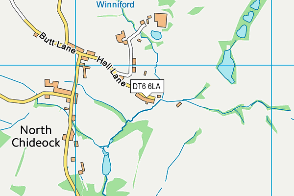 DT6 6LA map - OS VectorMap District (Ordnance Survey)