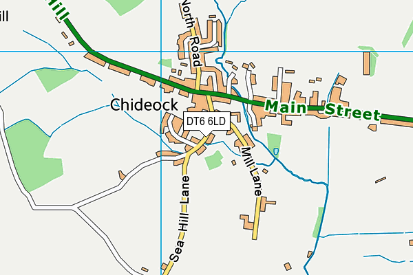 DT6 6LD map - OS VectorMap District (Ordnance Survey)
