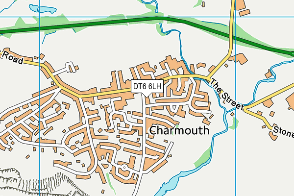 Charmouth Tennis Club map (DT6 6LH) - OS VectorMap District (Ordnance Survey)